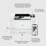 HP LaserJet Pro Printer 4003DN - Image 4